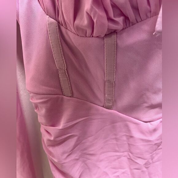 Womens Princess Polly Lower Impact Perabo Long Sleeve Mini Dress - pink - Picture 8 of 9